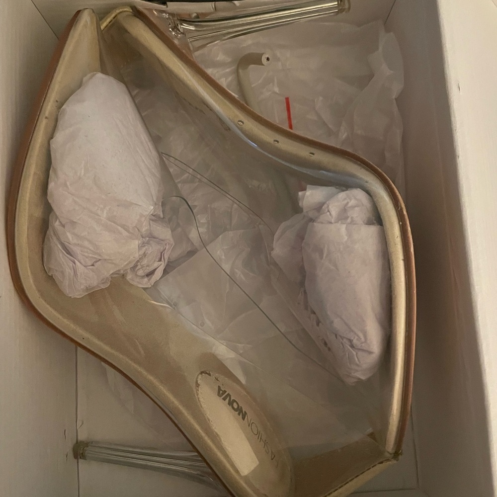 Clear Transparent Pump Heel